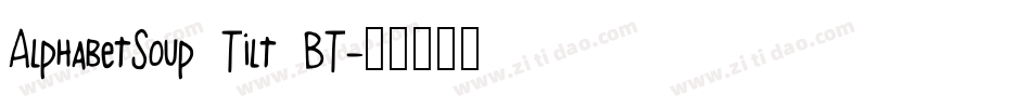 AlphabetSoup Tilt BT字体转换